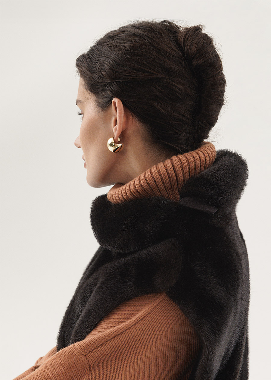 Норковая манишка